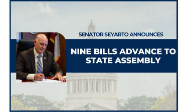 9 Bills Advance to State Assembly 
