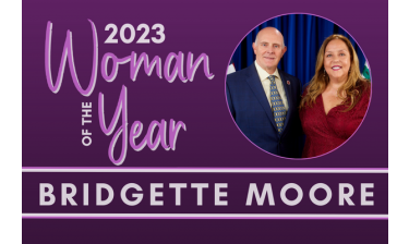 Woman of the year graphic