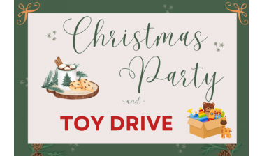 Christmas party and toy drive