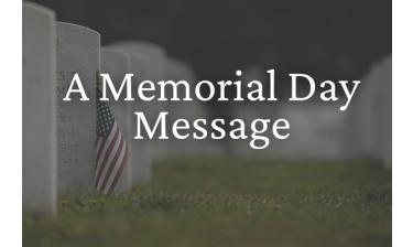 A Memorial Day Message